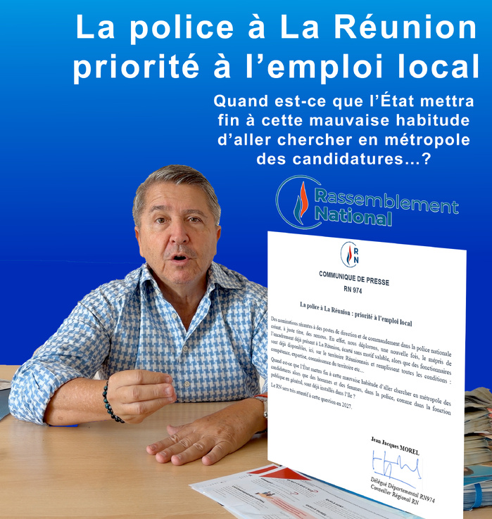 La police à La Réunion : priorité à l’emploi local
