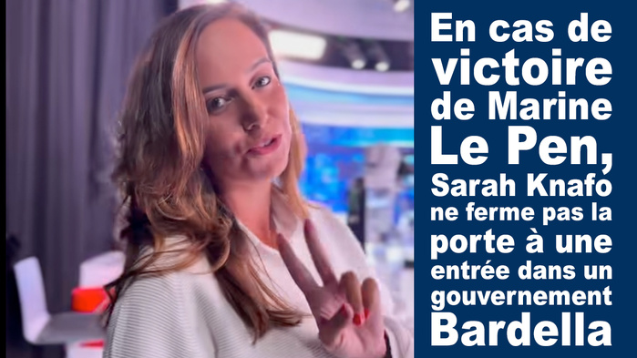 ​Présidentielle 2027 : Sarah Knafo ouvre la porte à une alliance avec le RN