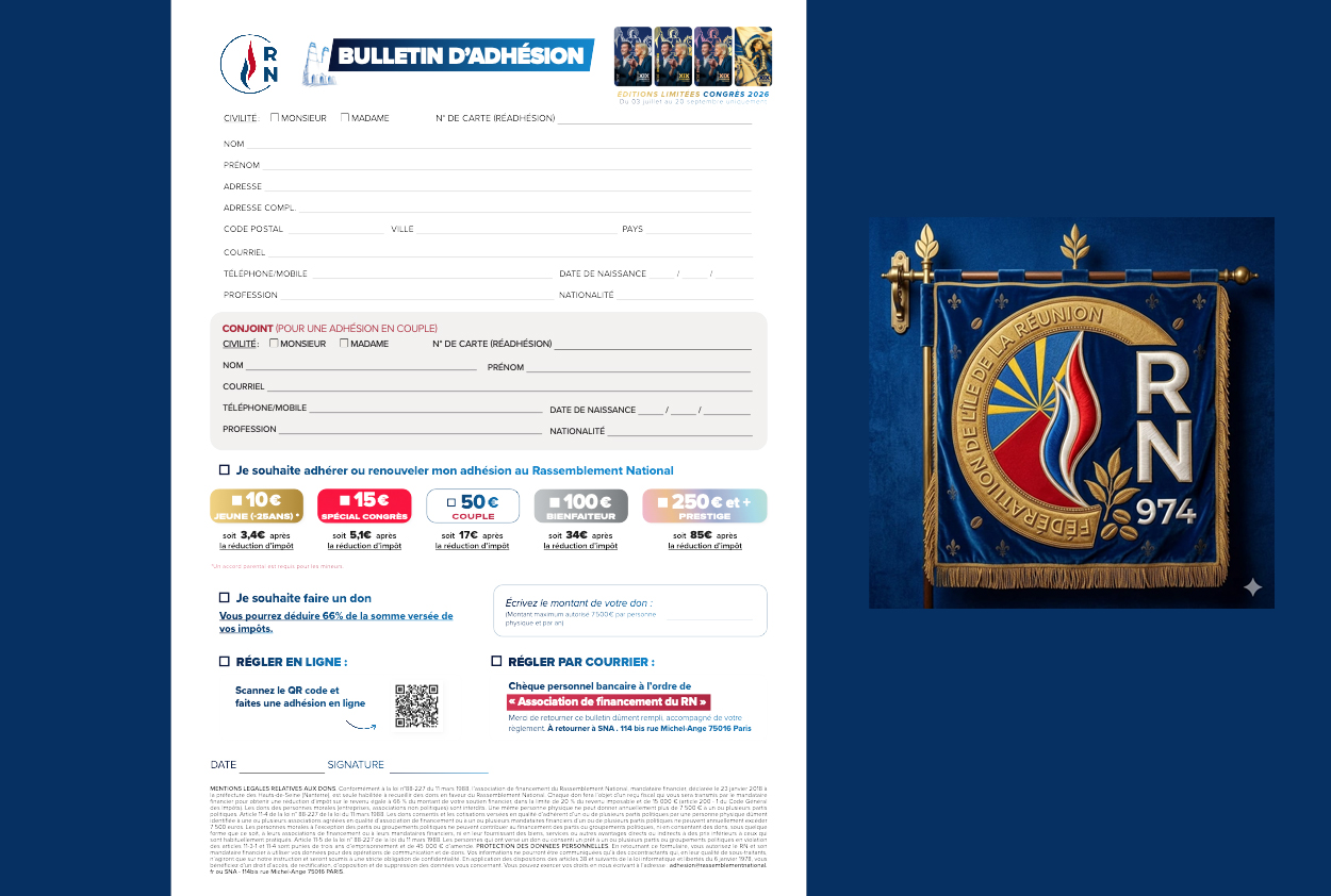 L’adhésion ou le renouvellement de votre adhésion pour seulement 15 €.