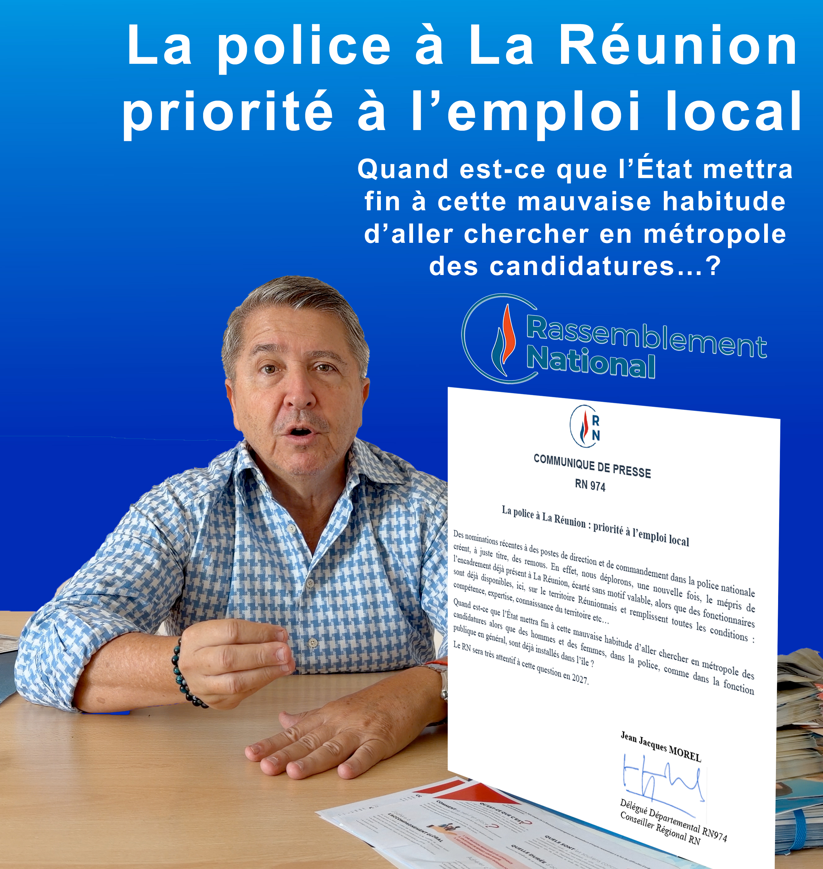 La police à La Réunion : priorité à l’emploi local