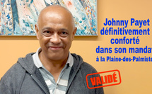 Johnny PAYET : VALIDÉ