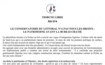 LE CONSERVATOIRE DU LITTORAL N'A PAS TOUS LES DROITS : LE PATRIMOINE AVANT LA BUREAUCRATIE